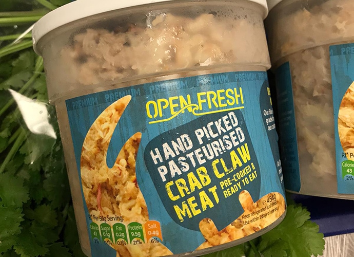 Pasteurised Crab Claw Meat